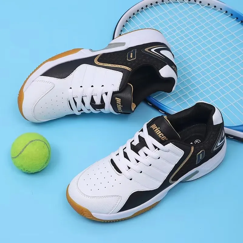 Badminton Shoes - Profesjonalne skórzane buty do badmintona dla
