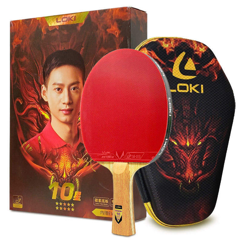 Badminton Racket Carbon - Oryginalna rakietka do tenisa stołowego LOKI